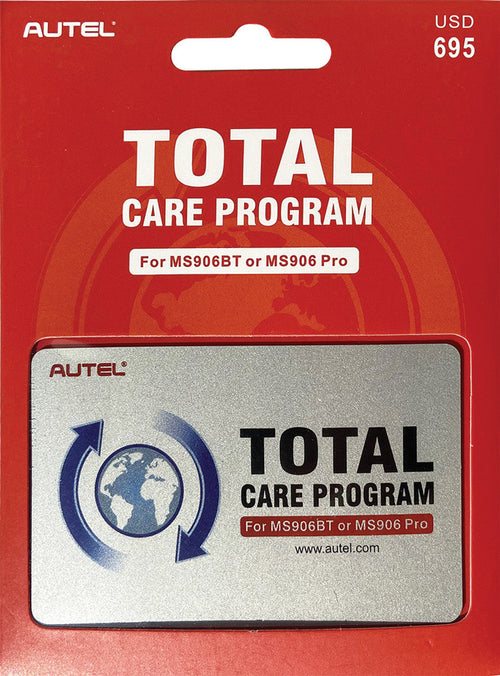 Autel MS906P1YR 1-Year Total Care Program Card for MS906PRO & MS906BT MaxiSYS Tablets - MPR Tools & Equipment