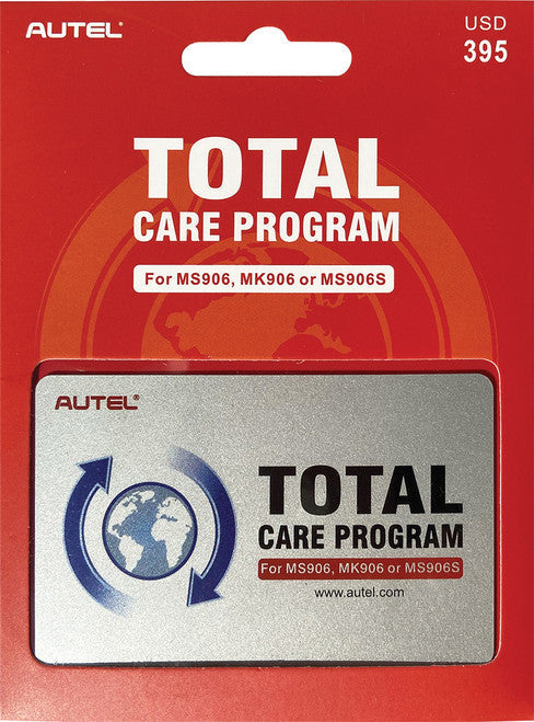 Autel MS906S1YR MS906S & MS906 MAXISYS TABLETS 1-YEAR TOTAL CARE PROGRAM CARD - MPR Tools & Equipment