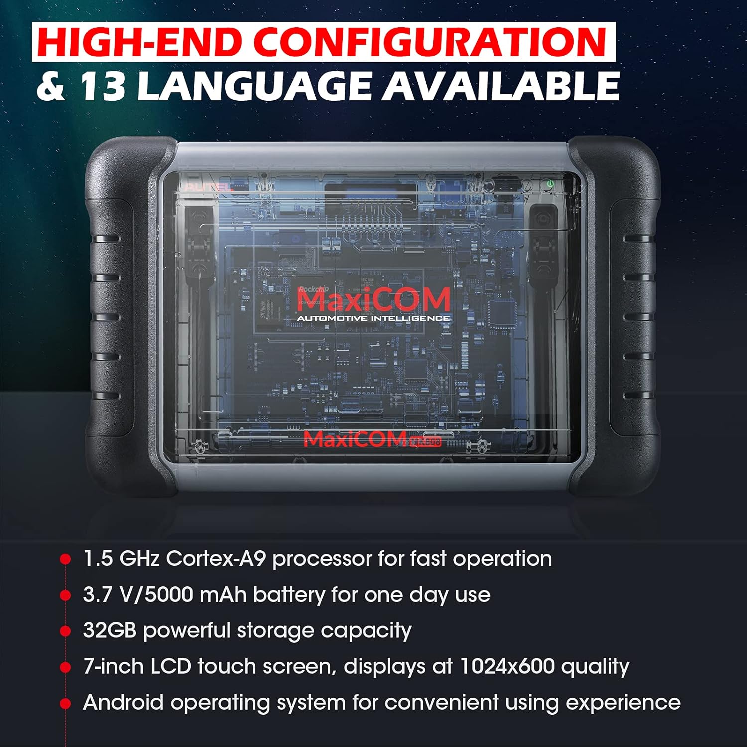 Autel MX808 The is a 7" All Systems/All Service Tablet