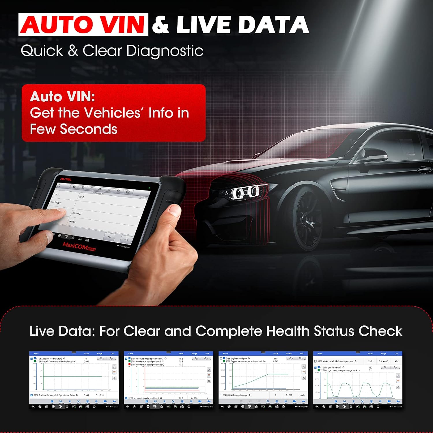 Autel MX808 The is a 7" All Systems/All Service Tablet