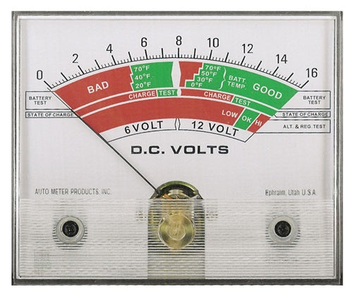 AutoMeter 3854-21XX-11 4-1/2" Volt Meter (SB-5, SB-5/2) - MPR Tools & Equipment