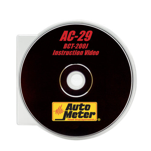 AutoMeter AC-29 BCT-200J INTELLICHECK II TRAINING DVD - MPR Tools & Equipment