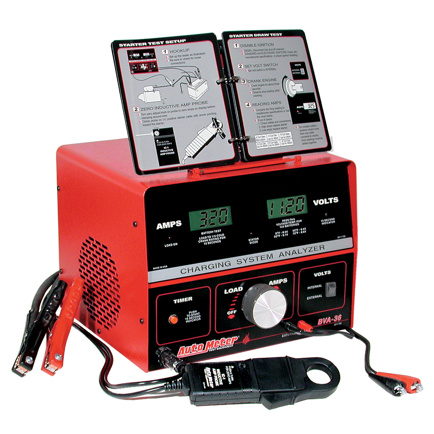 AutoMeter BVA-36/2 800 Amp Variable Load Battery/Electrical System Tester - MPR Tools & Equipment