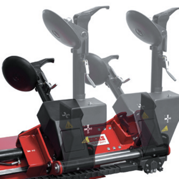 Coats CHD-9551 automated tool arm shown in multiple positions
