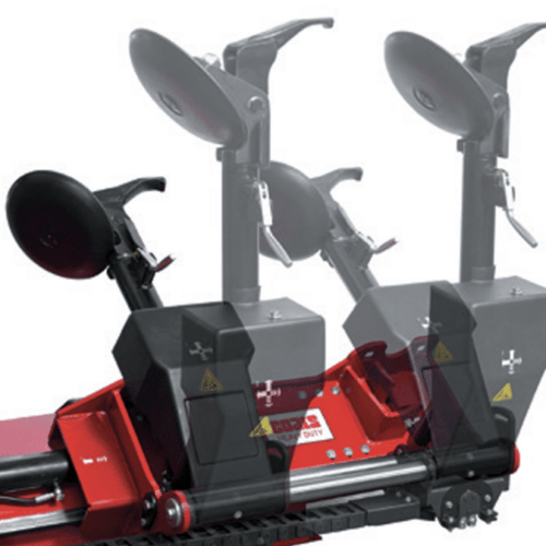 Coats CHD-9551 automated tool arm shown in multiple positions