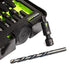 GripEdge BBX14S close-up of #7 G-FORS extractor and corresponding left-hand drill bit