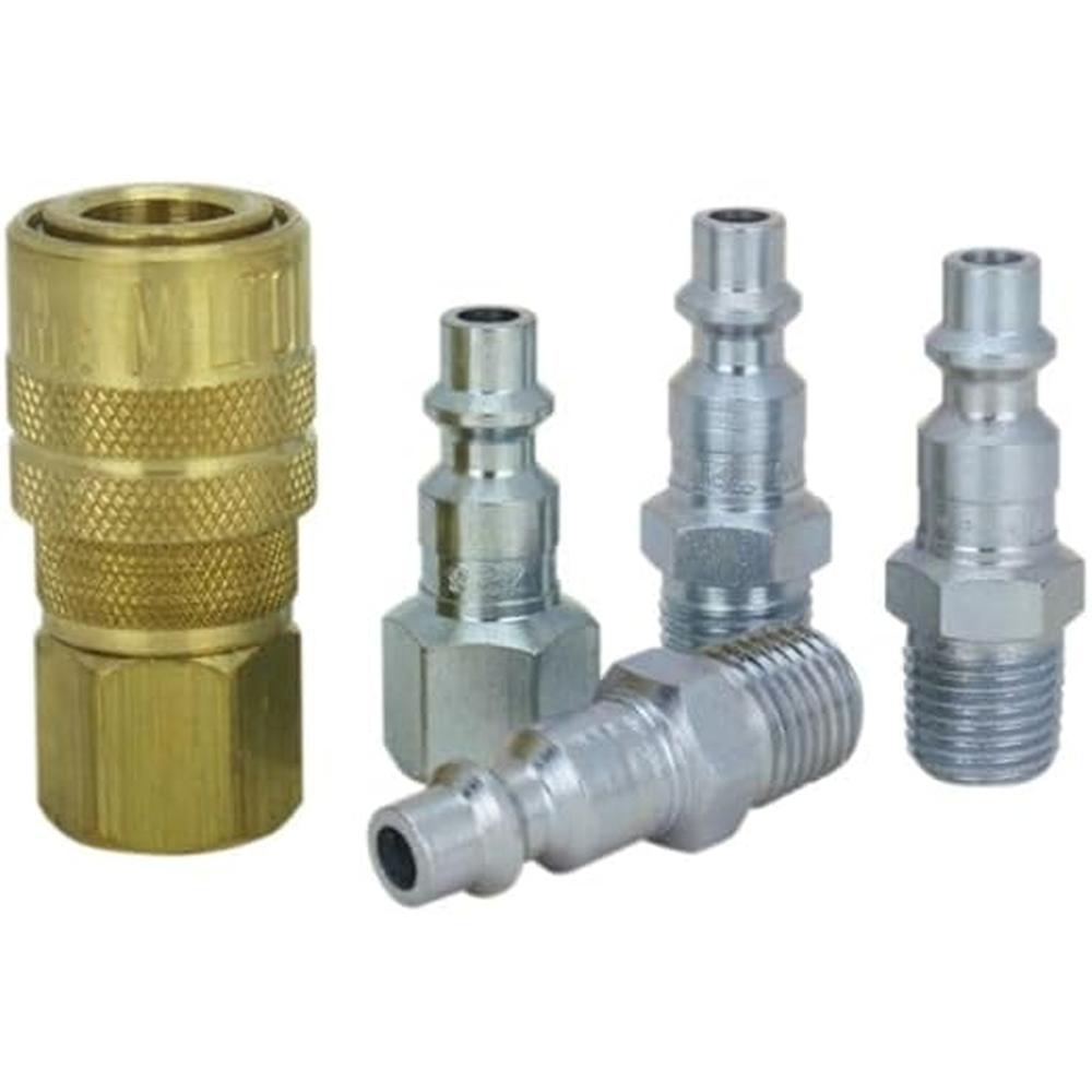 BE Power Equipment 42.000.019 5 PCE AIR COMP Q/C Set 1/4"