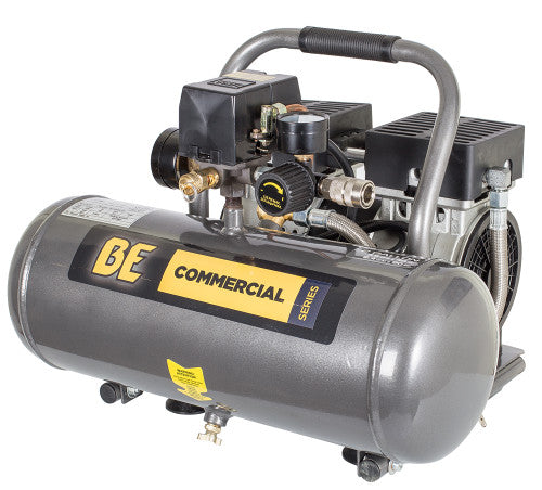 BE Power Equipment AC072 2.3 CFM @ 90 PSI - 2 GALLON, ULTRA-QUIET PORTABLE ELECTRIC AIR COMPRESSOR - MPR Tools & Equipment