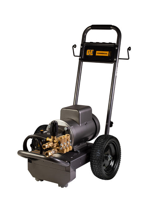 BE Power Equipment B205EA 2000 PSI - 3.5 GPM ELECTRIC PRESSURE WASHER WITH 5.0 HP BALDOR MOTOR & AR TRIPLEX PUMP - MPR Tools & Equipment