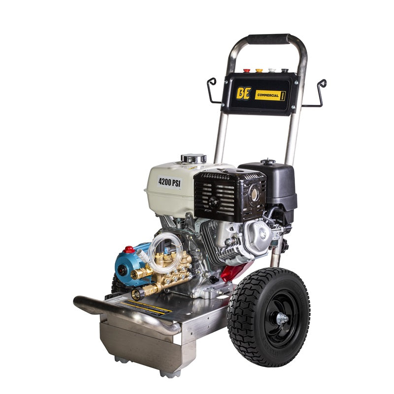 BE Power Equipment B4213HSJ 4,200 PSI - 3.9 GPM Gas Pressure Washer with Honda GX390 Engine and CAT Triplex Pump - MPR Tools & Equipment