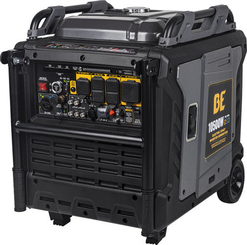 BE Power Equipment BE10500IT 10,500 Peak Watts Tri Fuel Inverter Generator, Recoil/Electric Start, Gas/Propane/Natural Gas Fuels - MPR Tools & Equipment