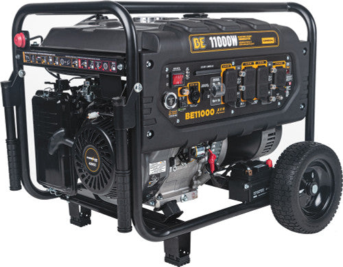 BE Power Equipment BE11000 11,000 Peak Watts Generator, Recoil/Electric Start, Gas Fuel - MPR Tools & Equipment