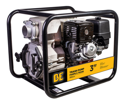 BE Power Equipment TP-3013HM 3" TRASH TRANSFER PUMP WITH HONDA GX390 ENGINE, 370 GPM - MPR Tools & Equipment