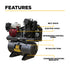 BE Power Equipment AC1330HEB2 23 CFM 175 PSI Gas Air Compressor