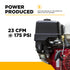 BE Power Equipment AC1330HEB2 Gas Air Compressor - 23 CFM at 175 PSI engine close-up