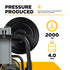 BE Power Equipment X-2050FW1A Wall-Mount Electric Pressure Washer - 2000 PSI, 4.0 GPM Performance