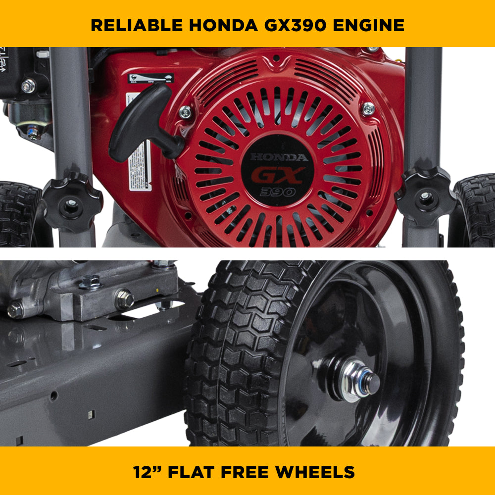 BE Power Equipment B4213HA 4,200 PSI 4.2 GPM Cold Water Gas Pressure Washer