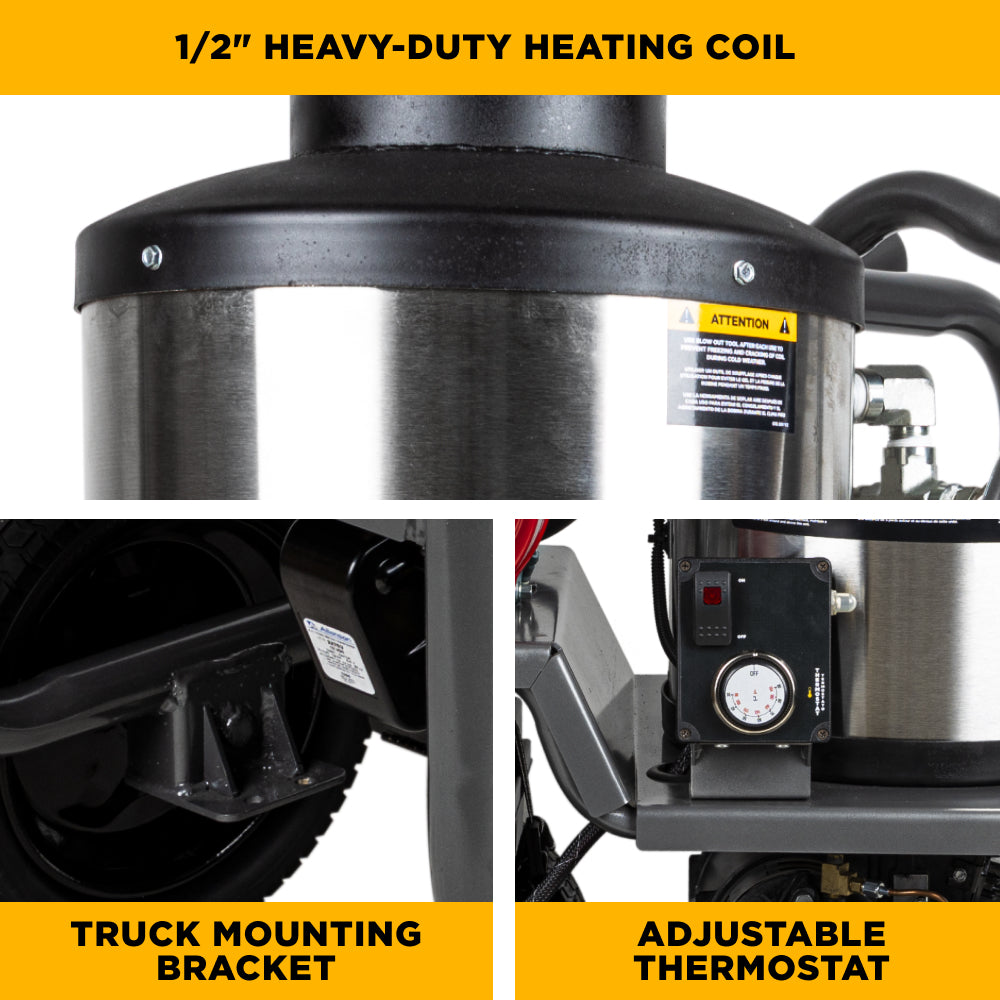 BE Power Equipment HW2765HG Hot Water Gas Pressure Washer - Product Detail