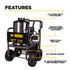 BE Power Equipment HW4013HG Hot Water Gas Pressure Washer - frame and wheel detail
