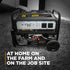 BE Power Equipment BE4200PS 4,200W Portable Generator side view