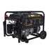 BE Power Equipment BE7000 7,000 Watt Portable Generator - angled view showing control panel, roll cage, and wheels