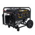 BE Power Equipment BE9000 9,000W Commercial Portable Generator - three-quarter view showing control panel, roll cage, and wheels