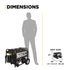 BE Power Equipment BE9400DFS Génératrice de démarrage électrique à double carburant de 9 400 watts