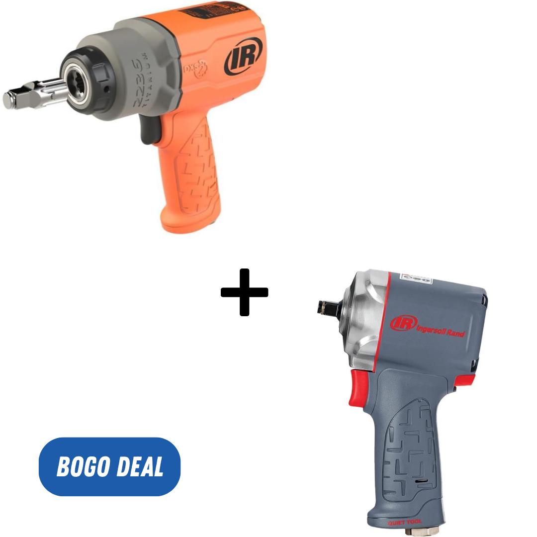 Clé à chocs silencieuse à enclume standard orange Ingersoll Rand 2236QTIMAX-O de 1/2 po avec système DXS Drive Xchange, 1 500 pi-lb, 7 500 tr/min