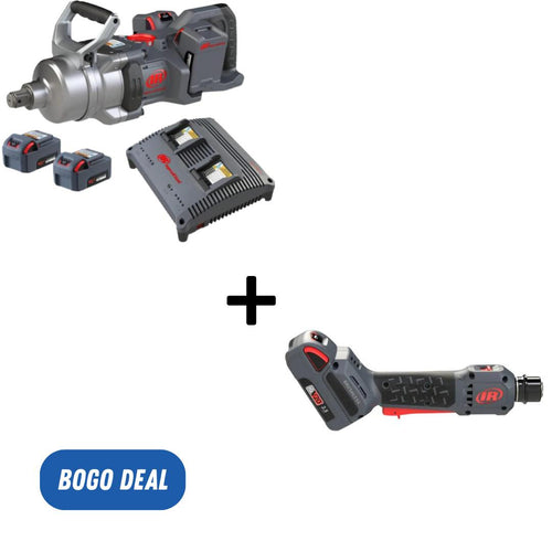 Ingersoll Rand W9491-K4E 1 Standard Anvil Cordless Impact Wrench with 4 Batteries and 1 Dual Bay Charger
