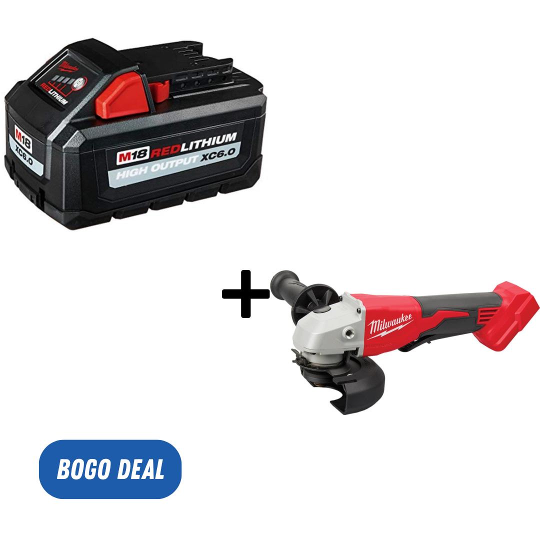 Milwaukee Tool 48-11-1865 M18 Batterie lithium-ion à haut rendement 18 V 6,0 Ah