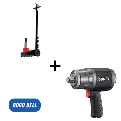 Sunex Tools 6822 CRIC DE CAMION AIR/HYDRAULIQUE 22 TONNES, MIN./MAX. HAUTEUR : 8,75"/22,2"