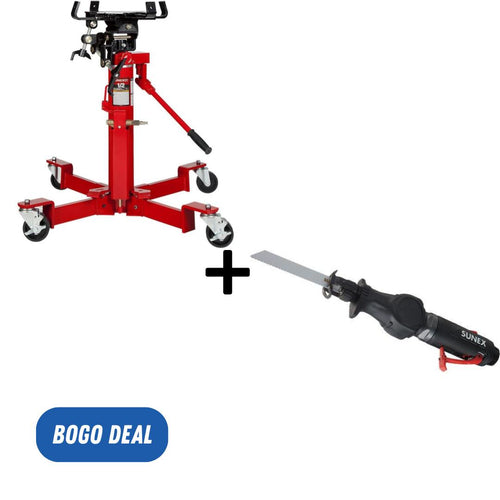 Sunex Tools 7796 1000-Pound Air and Hydraulic Telescopic Transmission Jack