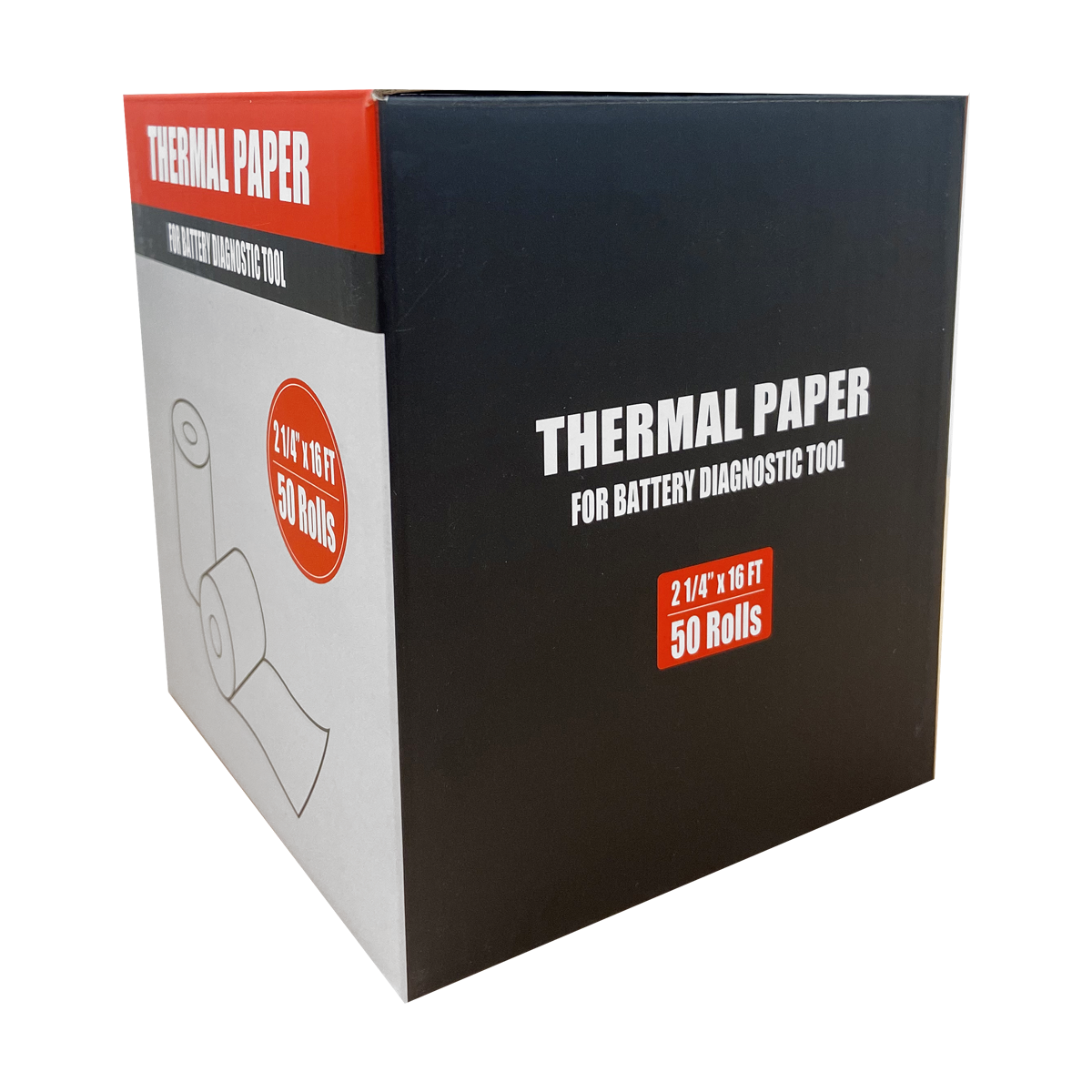 Autel BTPAPER50 Thermal Paper Roll 50-Pack box for Battery Diagnostic Tool, 2-1/4" x 16 ft per roll