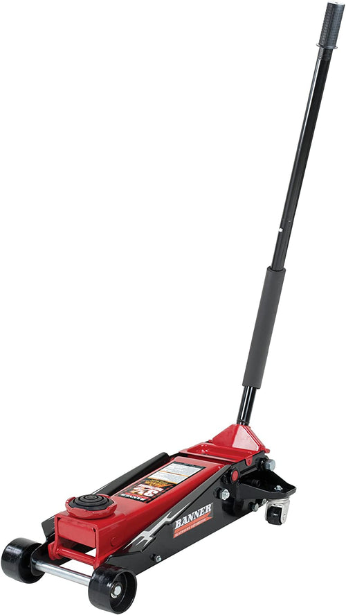 Banner Blackhawk B6350 Black/Red Fast Lift Service Jack 3.5 Ton Capacity - MPR Tools & Equipment