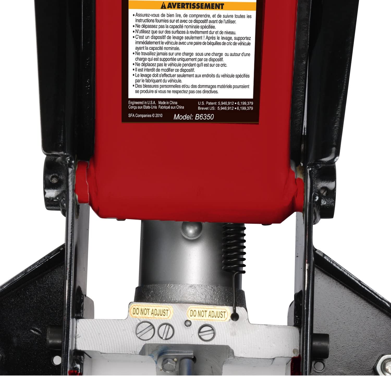 Banner Blackhawk B6350 Black/Red Fast Lift Service Jack 3.5 Ton Capacity - MPR Tools & Equipment