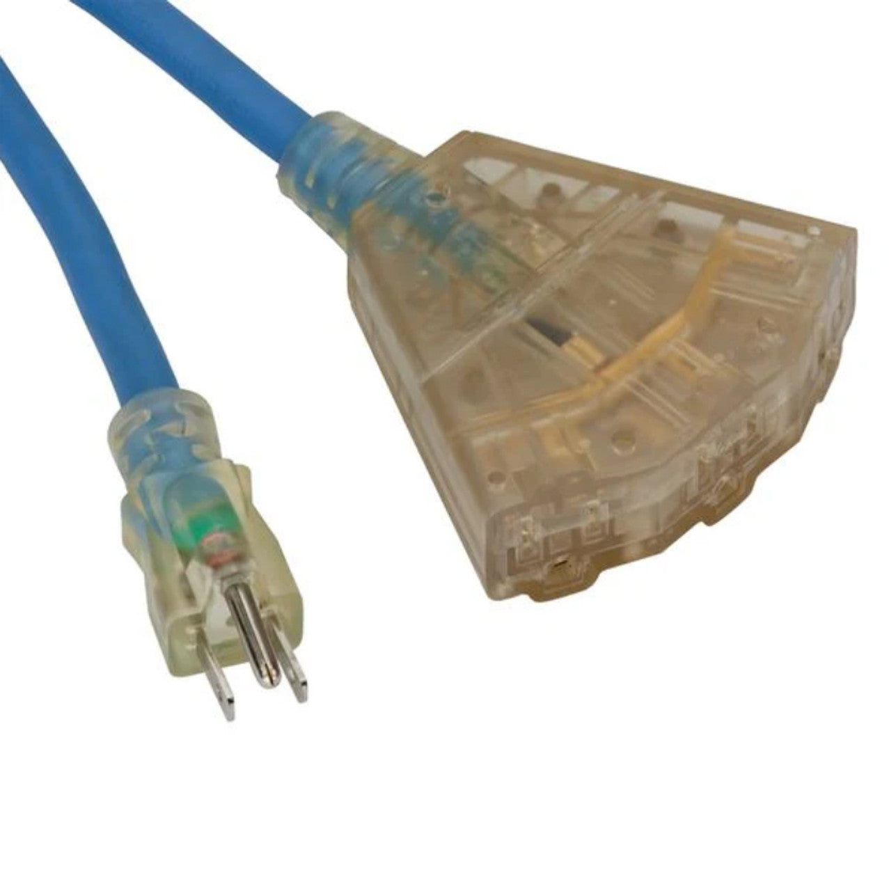 Bayco SL-9106 Rallonge pour temps froid de 50 pi avec extrémité éclairée et 3 prises - 15 A