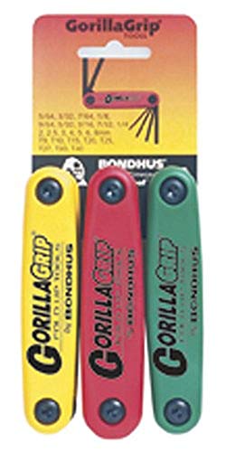 Bondhus 12533 GorillaGrip Hex&Star TriplePK,12587 2-8mm,12589 & 12634 T9-T40 - MPR Tools & Equipment