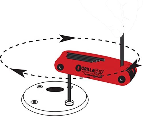 Bondhus 12897 GorillaGrip Set of 5 Ballpoint Fold-up Keys. sizes 5-10mm - MPR Tools & Equipment