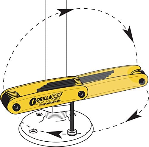 Bondhus 12897 GorillaGrip Set of 5 Ballpoint Fold-up Keys. sizes 5-10mm - MPR Tools & Equipment