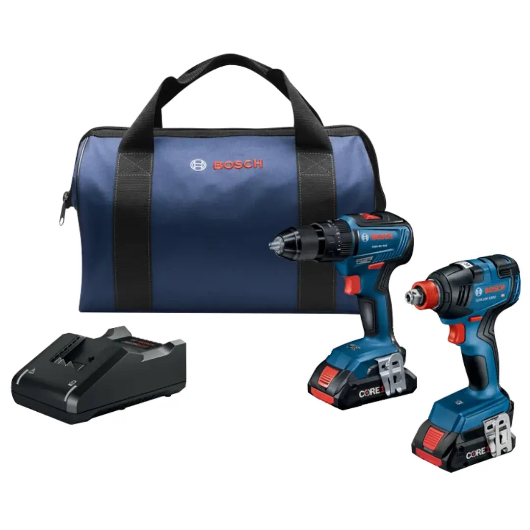 Bosch GXL18V-233B25 18V 2-Tool Combo Kit with Hammer Drill/Driver and Impact Driver/Wrench