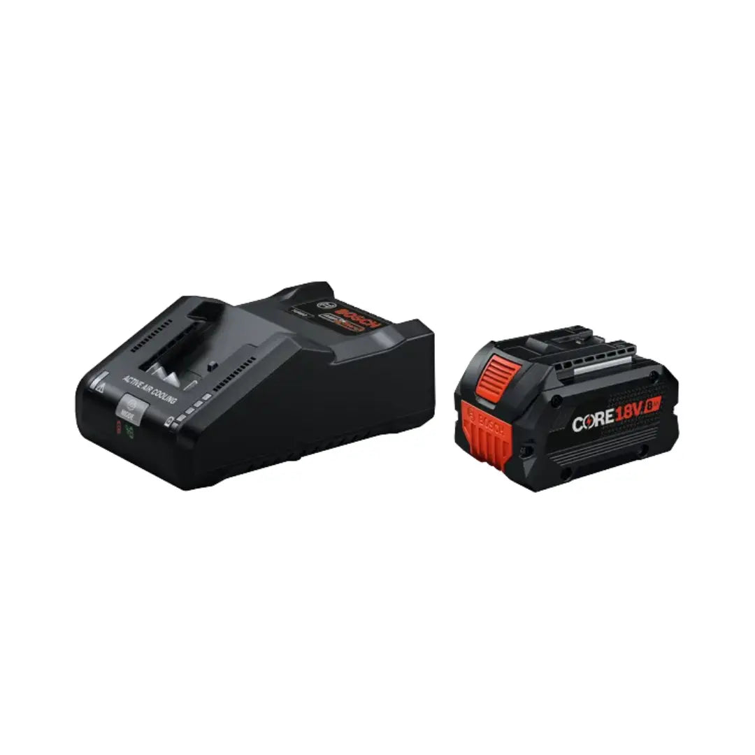 Bosch GXS18V-30N18 18V CORE18V Starter Kit with 8Ah High Power Battery and 16 Amp Turbo Charger
