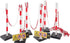 CATU KIT-VEH DELINEATION KIT, (6) RED & WHITE BALASTED BOUNDARY POSTS, (1) 25M RED & WHITE PLASTIC CHAIN WITH LINKS, (2) PLASTIC SIGNS - MPR Tools & Equipment