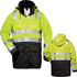 CATU M-883380 HIGH-VIZ MULTI-RISK PARKA WITH HOOD FOR PROTECTION AGAINST ELECTRIC ARC, CENTRAL ZIP WITH FLAP, ADJUST. BELT, 2 CHEST & 2 HIP POCKETS, SIZE 2XL - MPR Tools & Equipment