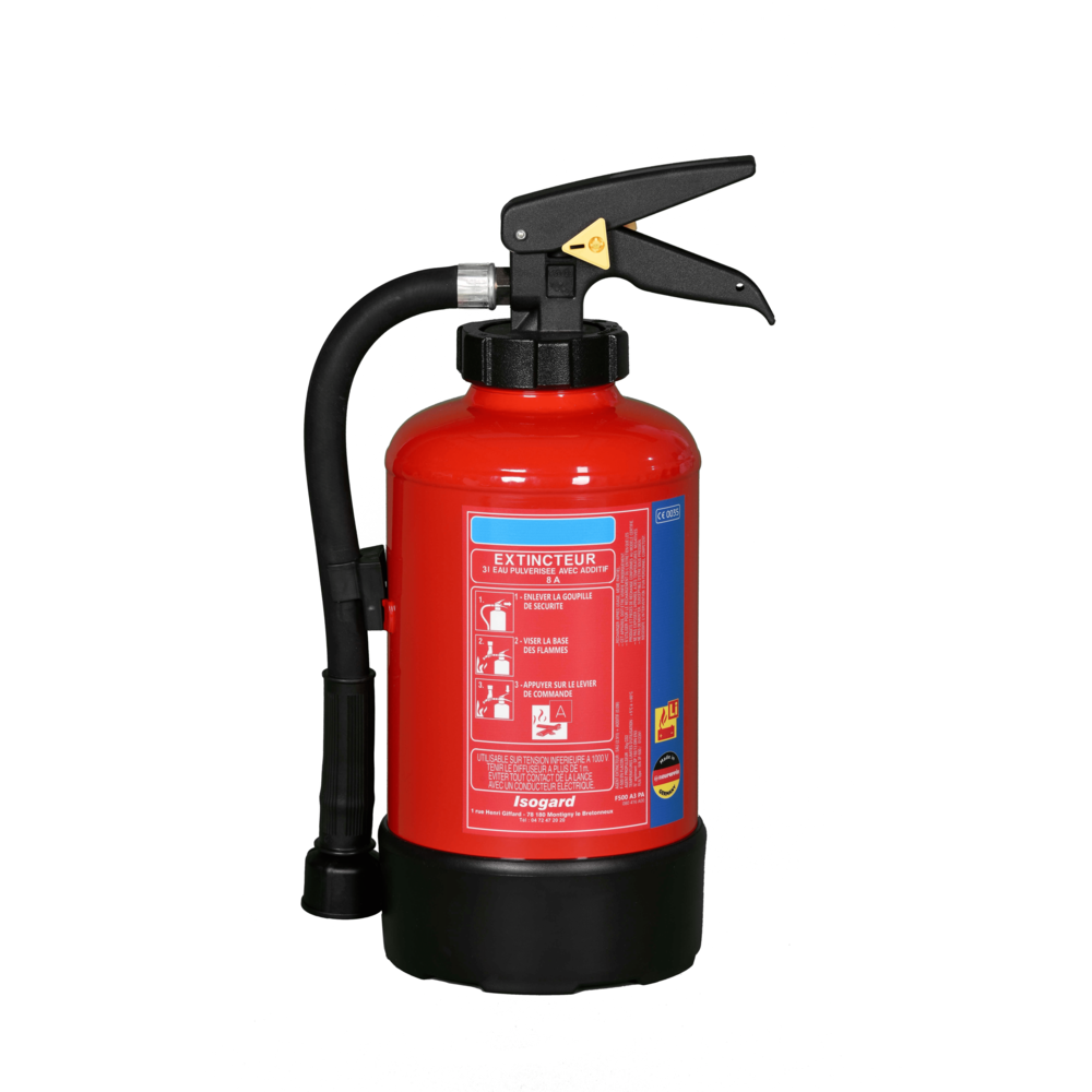 CATU CD-307 Extinguisher For Li-Ion Battery Fire, Fire Class A, 3L Cap., Maximum Battery Voltage: 1000 VAC - 1500 VDC