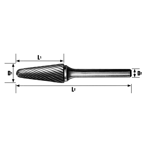 CGW CGW62508 Sl3 Dc Carbide Bur 3/8X1-1/16 - MPR Tools & Equipment