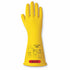 Ansell ActivArmr RIG011Y090 Yellow Class 0 Electrical Insulating Rubber Glove, Size 9, Front View