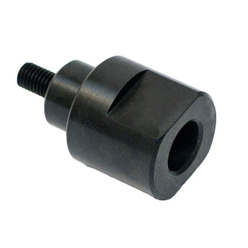 Coats 8560640701 Motorcycle Adapter - black metal adapter with threaded stud and socket bore for tire changer use