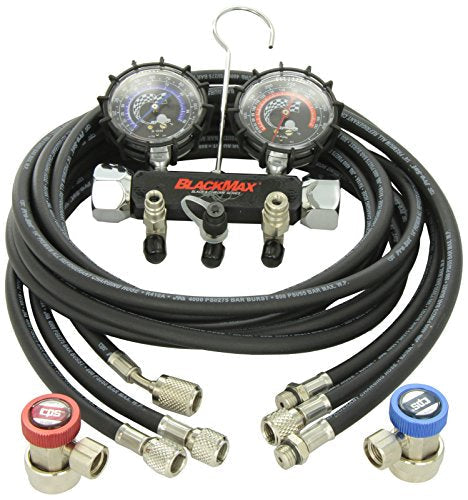 CPS Products MAID8QZ Blackmax Chrome Manifold Gauge Set with Collector's Tin - MPR Tools & Equipment