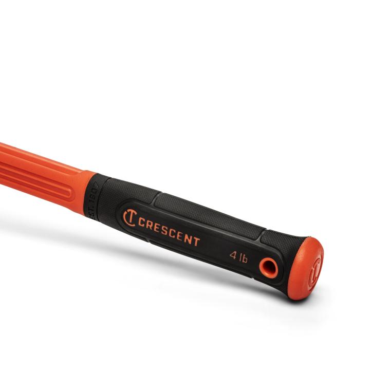 Crescent CHFENG64 4 Lb. Fiberglass Engineer Hammer handle detail showing textured grip and hang hole