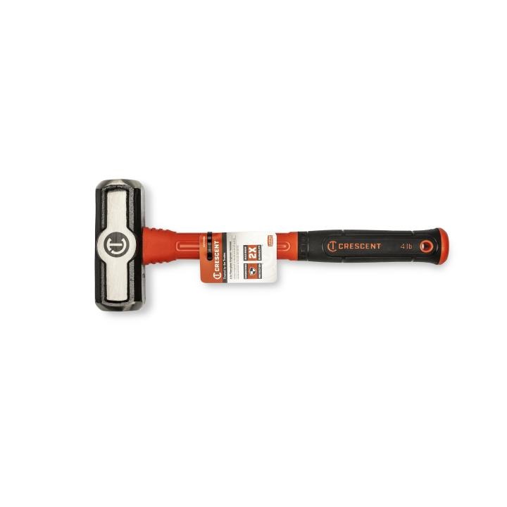 Crescent CHFENG64 4 Lb. Fiberglass Engineer Hammer shown in retail card packaging